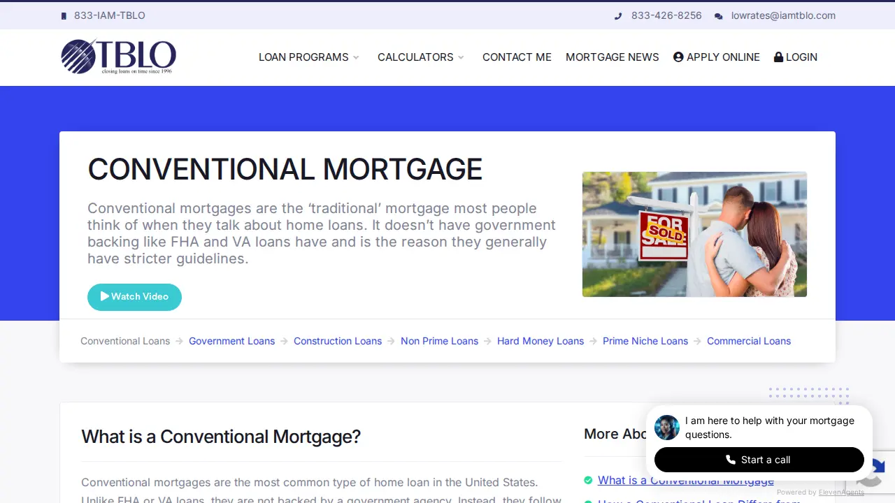 The Best Loan Officer page
