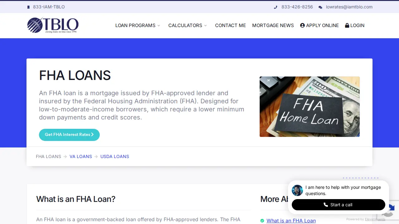 The Best Loan Officer page
