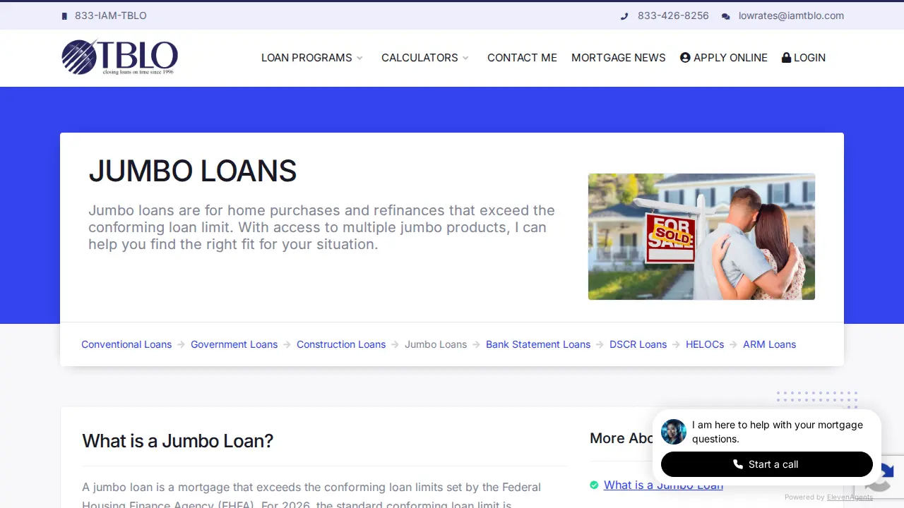 The Best Loan Officer page