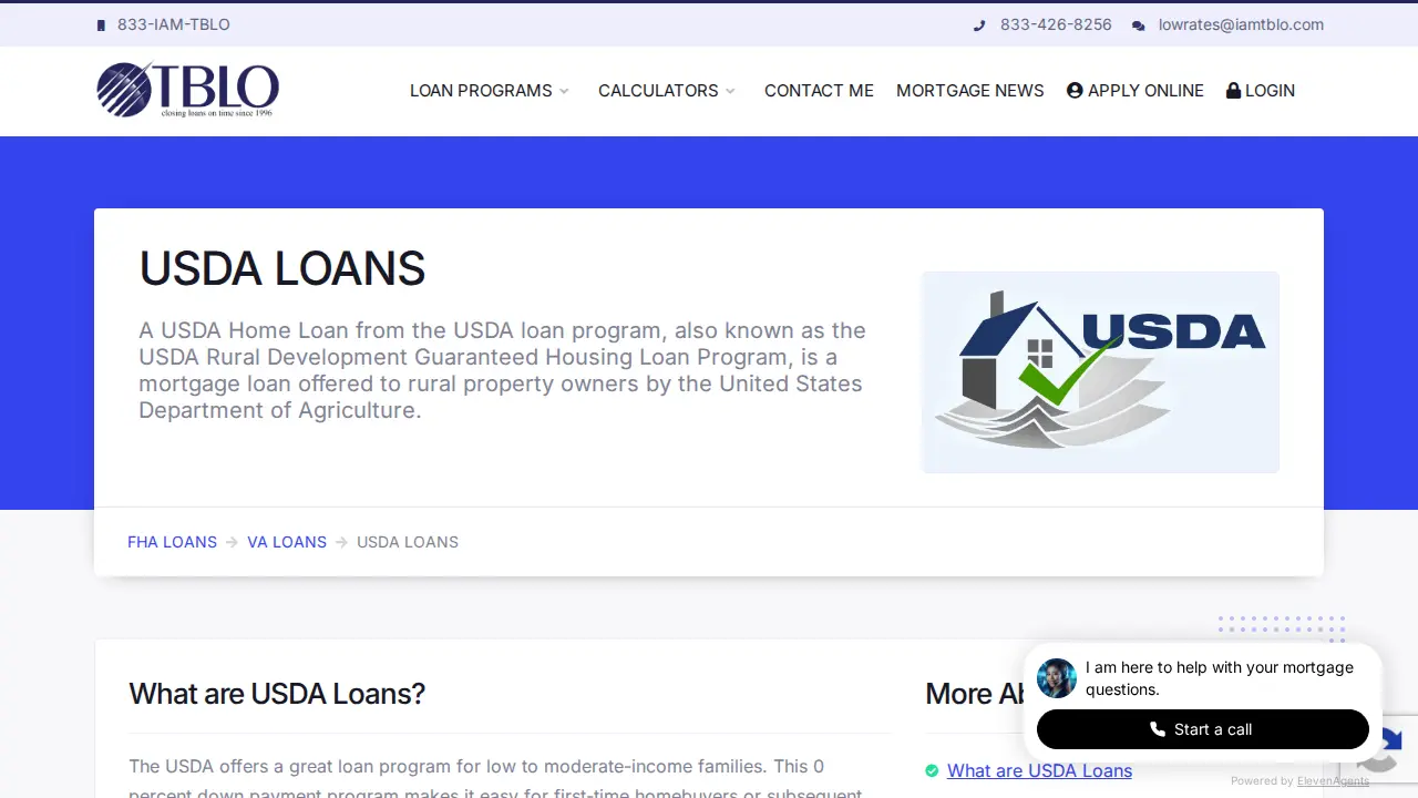 The Best Loan Officer page