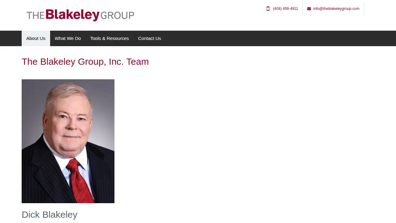 Blakeley Group Inc page