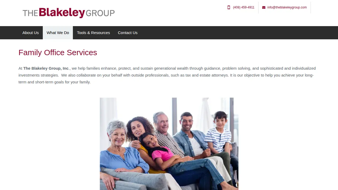 Blakeley Group Inc page