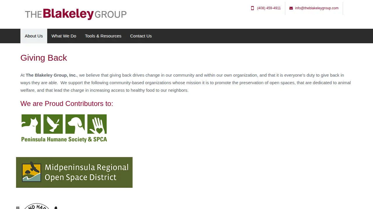 Blakeley Group Inc page