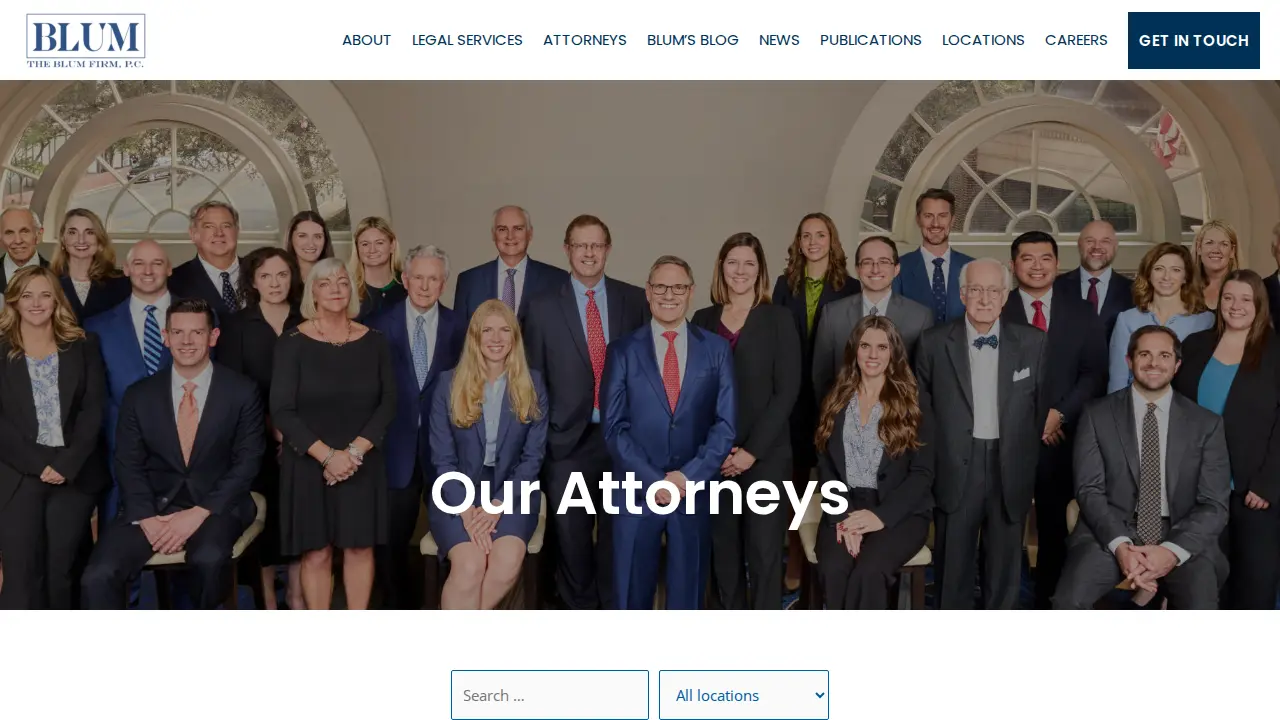 The Blum Firm, PC page