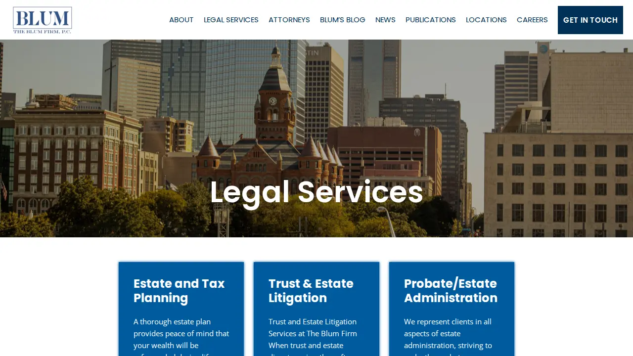 The Blum Firm, PC page