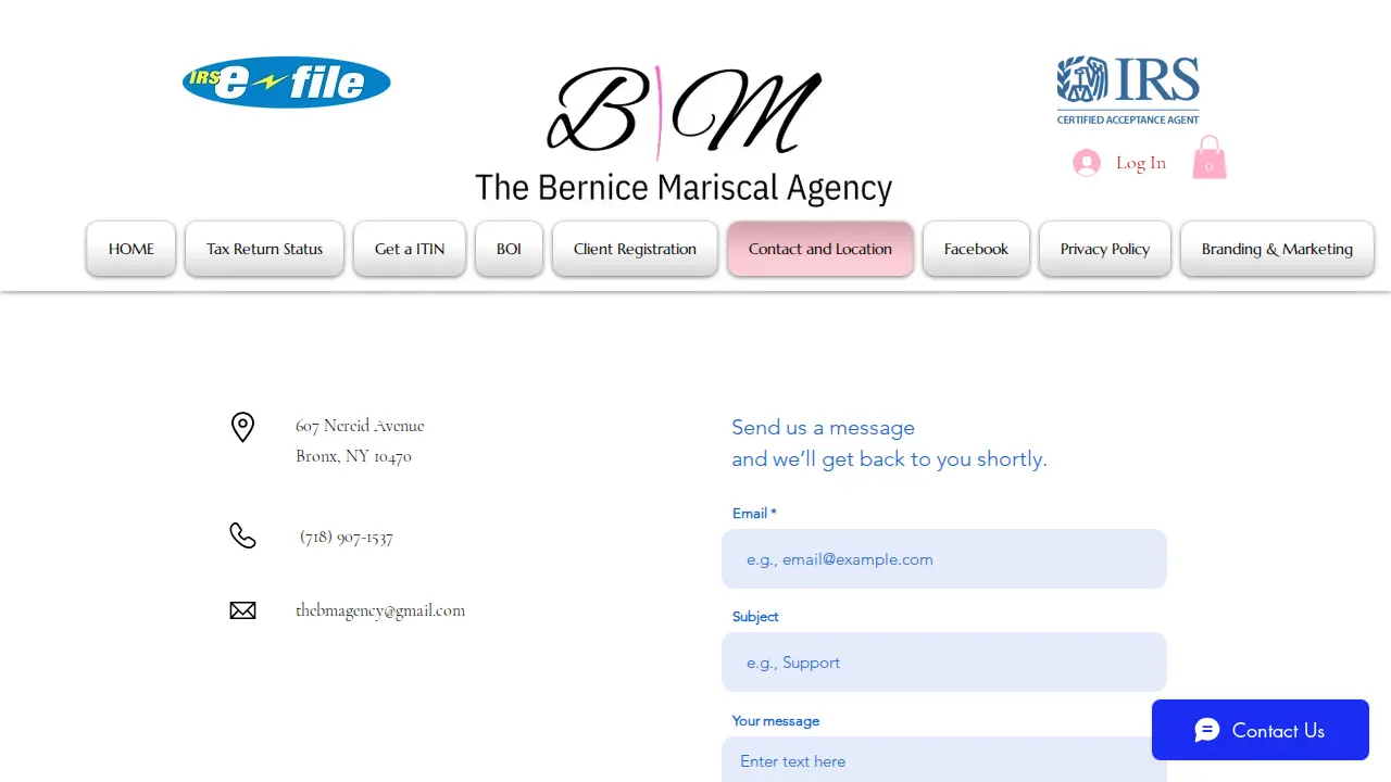 The Bernice Mariscal Agency ( The BM Agency) page