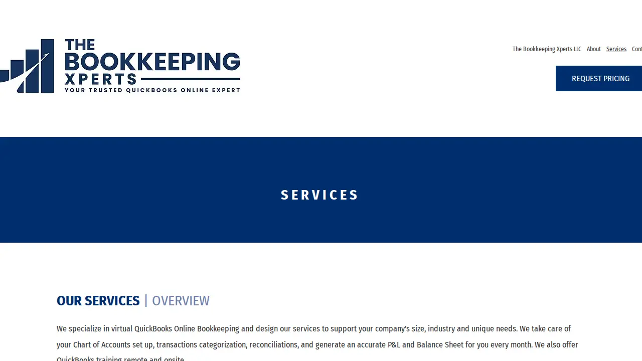 The Bookkeeping Xperts page