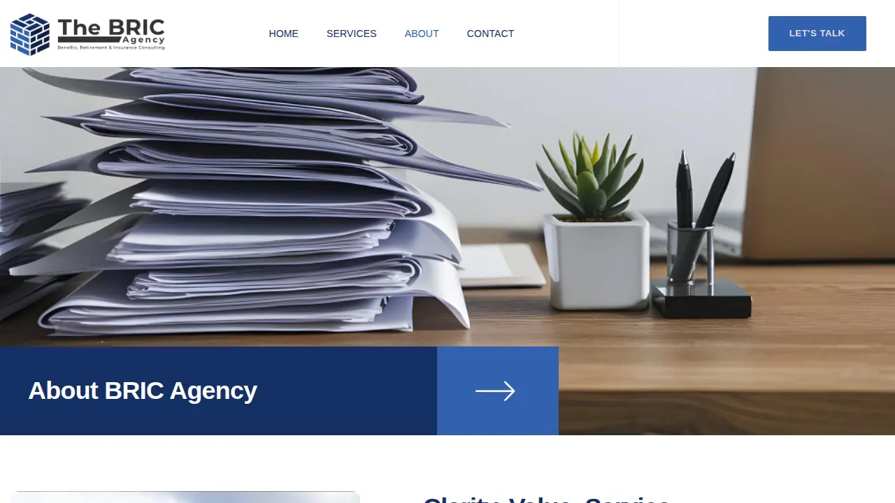 The BRIC Agency page
