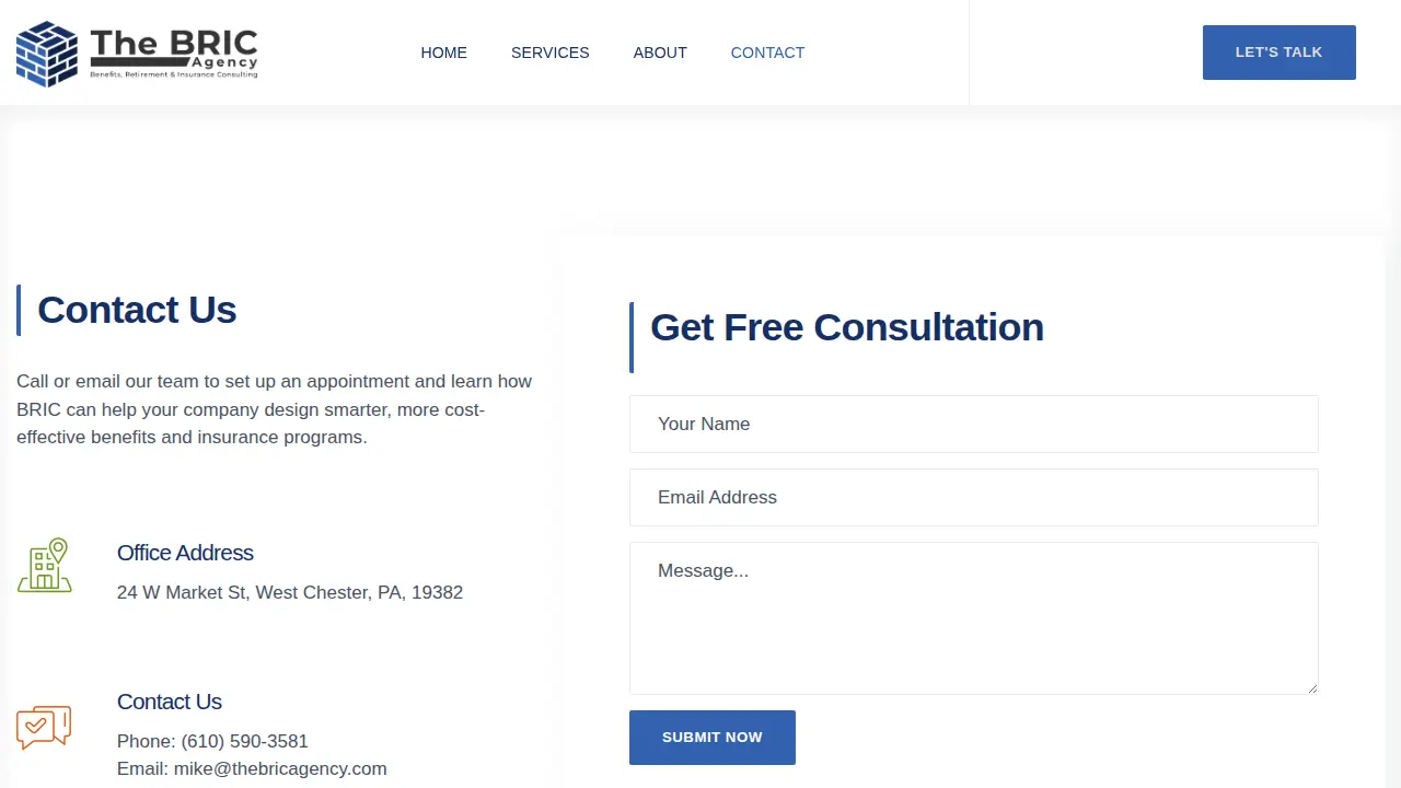 The BRIC Agency page