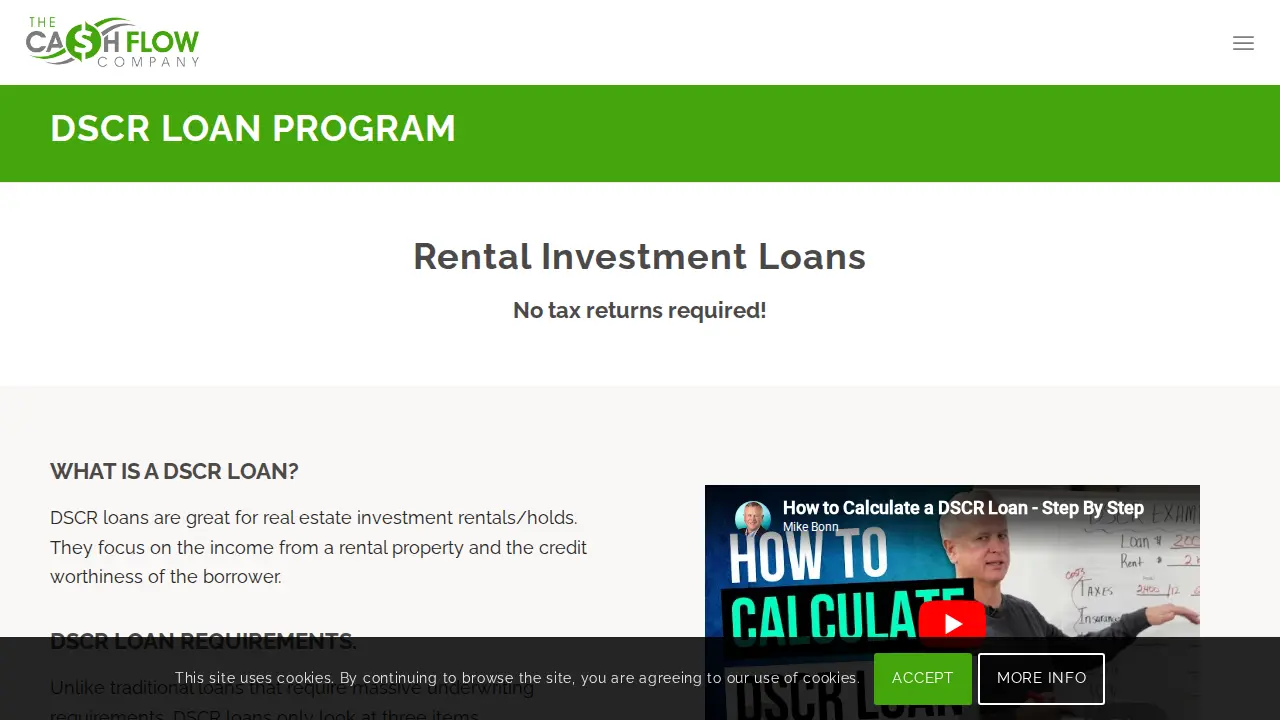The Cash Flow Company page
