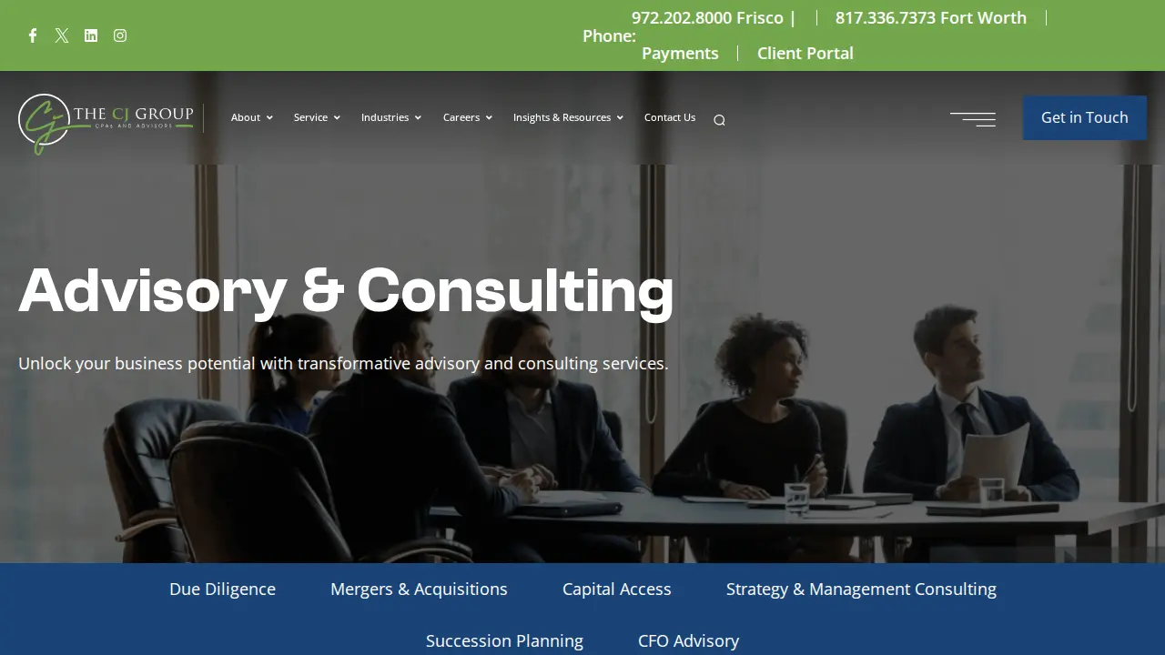 The CJ Group (formerly Gandy, Calverley & Co) page