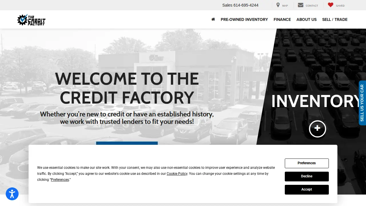 The Credit Factory website