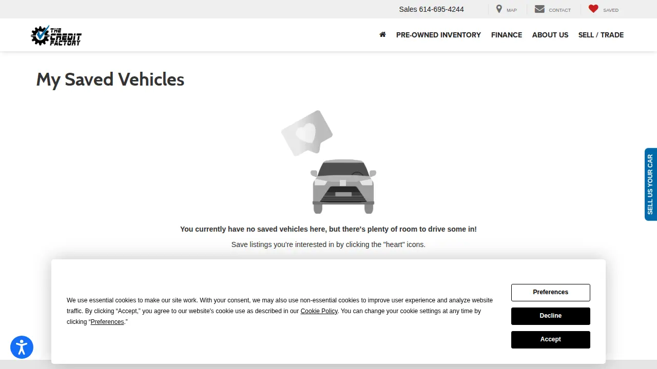 The Credit Factory page