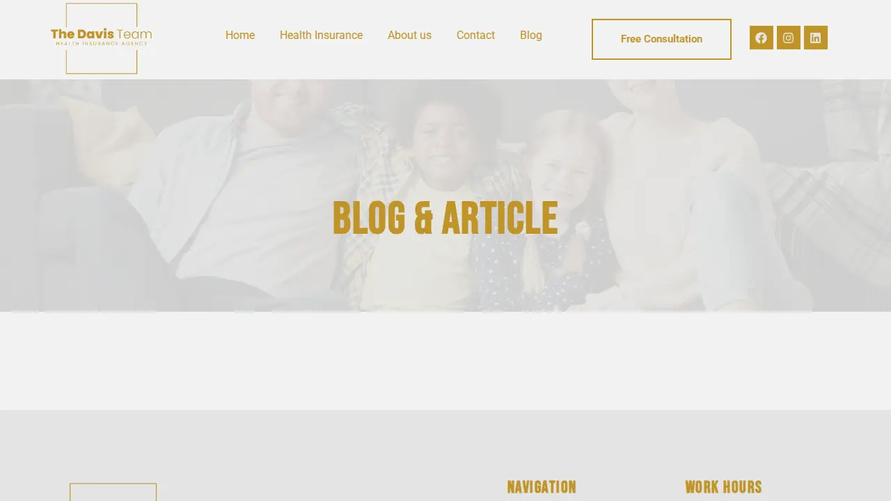 The Davis Team Advisors page