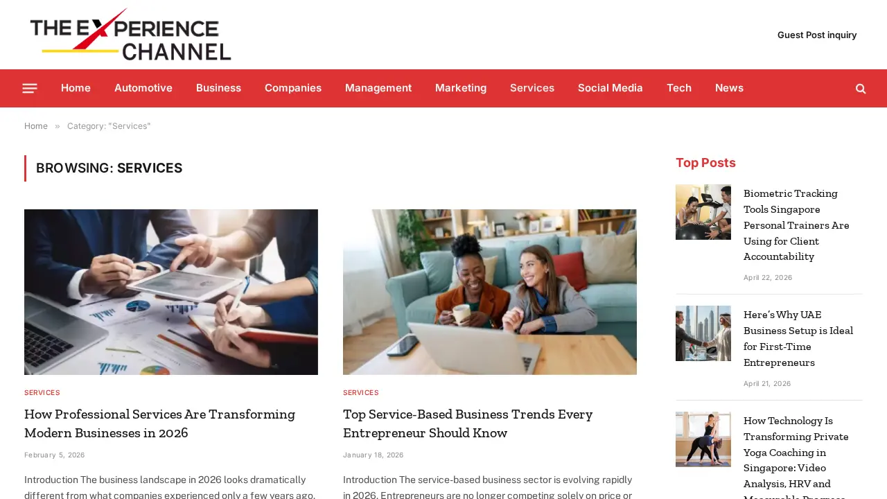 The Experience Channel Distribution Center page