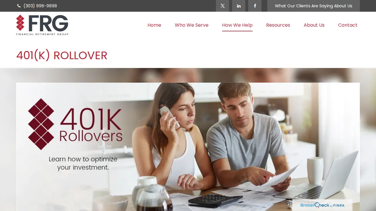 Financial Retirement Group page