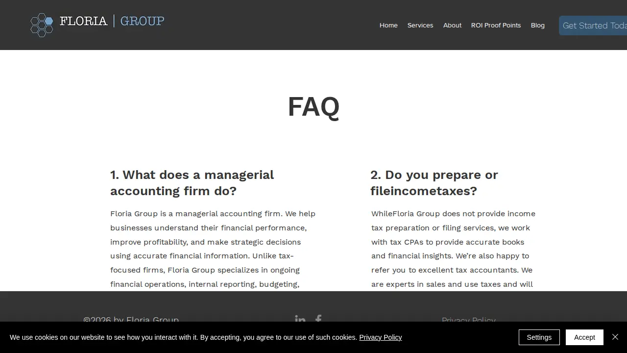 Floria Group page