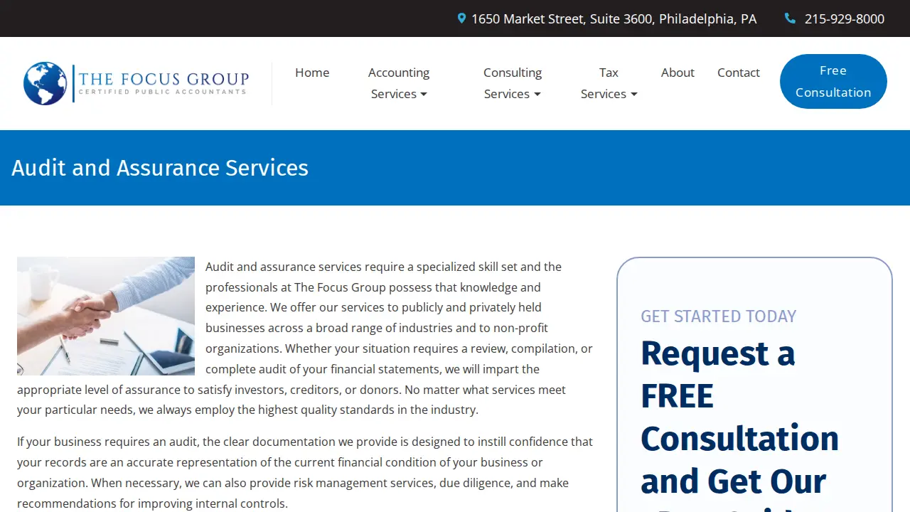 THE FOCUS GROUP CPA FIRM page