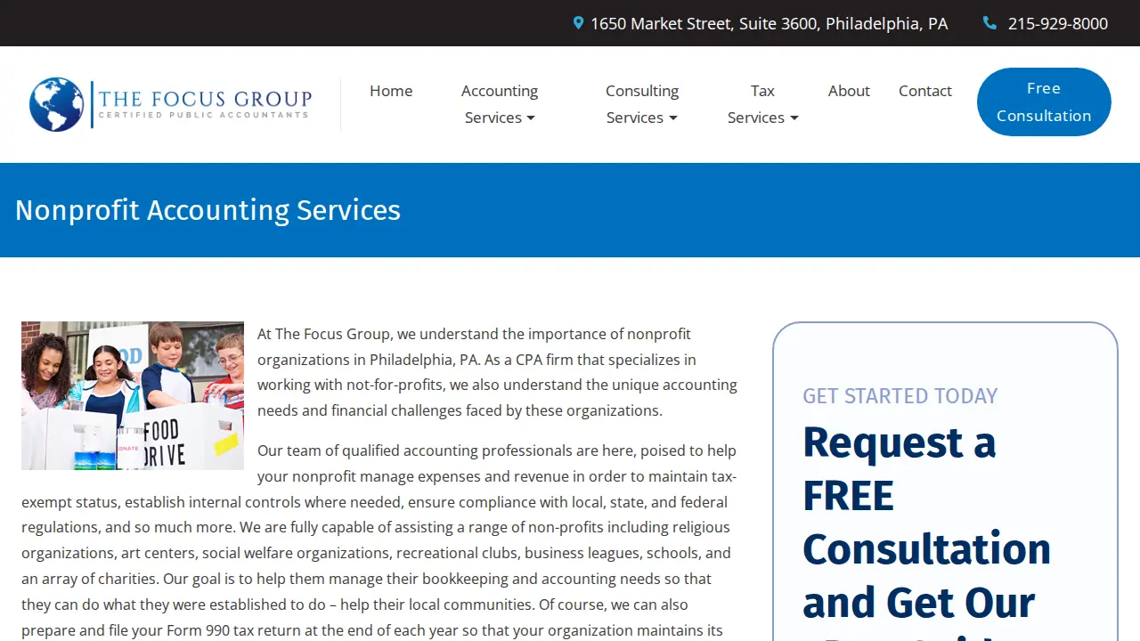 THE FOCUS GROUP CPA FIRM page