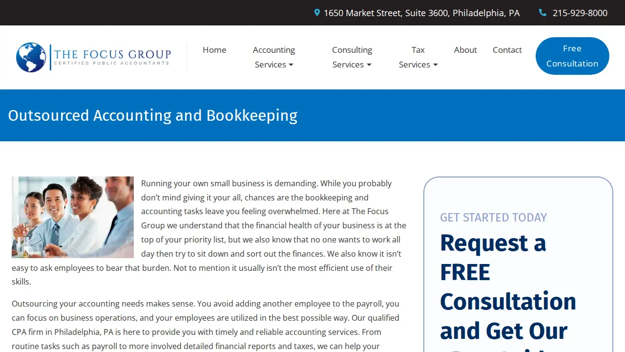 THE FOCUS GROUP CPA FIRM page
