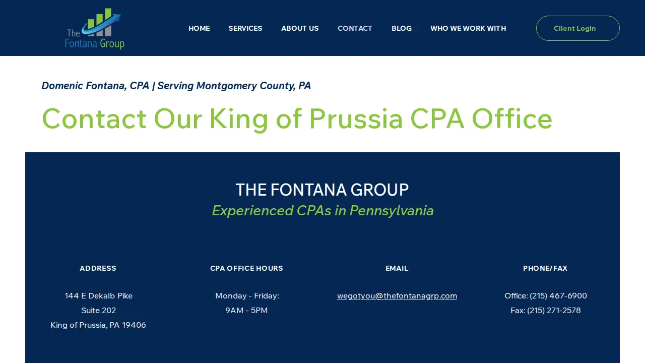 The Fontana Group page