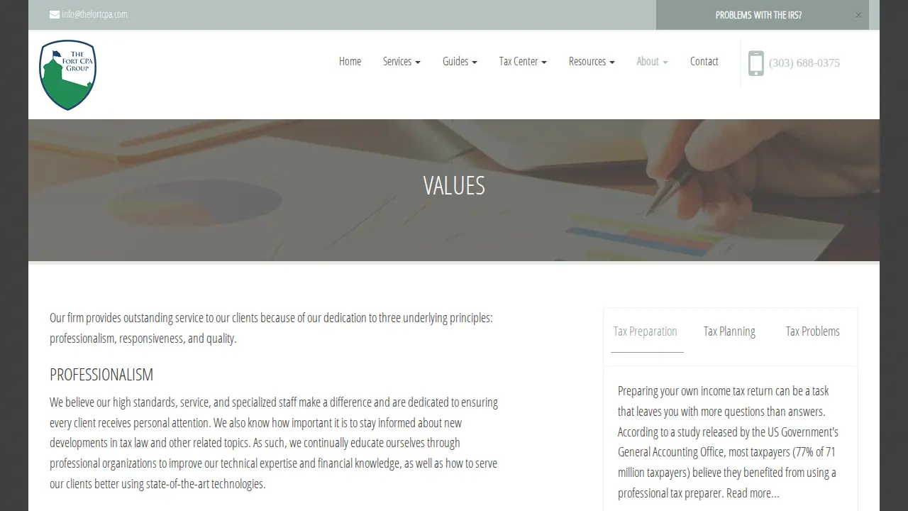 The Fort CPA Group page