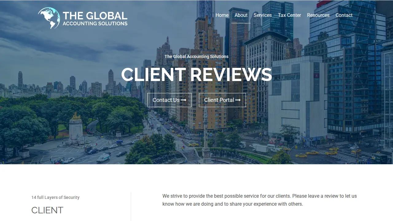 The Global Accounting Solutions, Inc. page