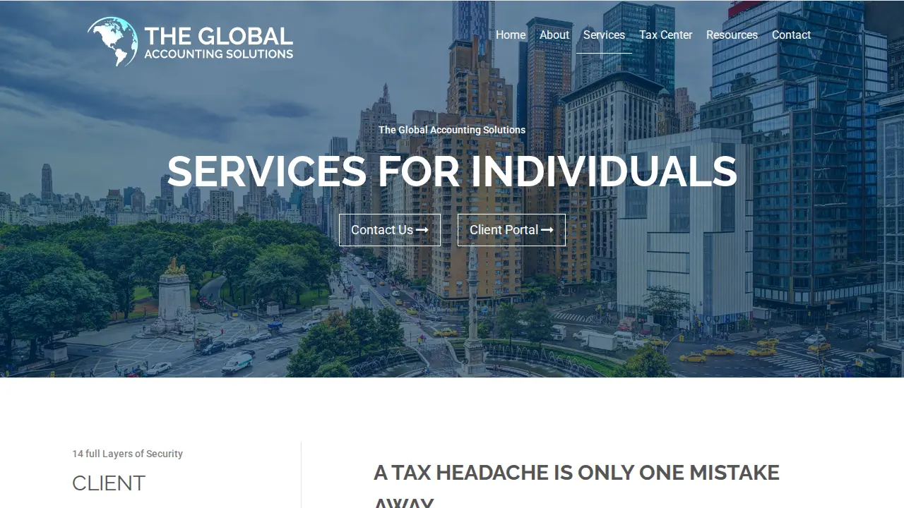 The Global Accounting Solutions, Inc. page