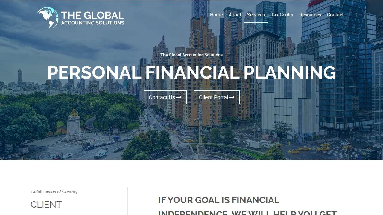 The Global Accounting Solutions, Inc. page
