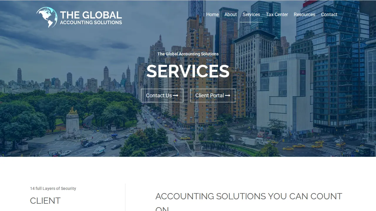 The Global Accounting Solutions, Inc. page