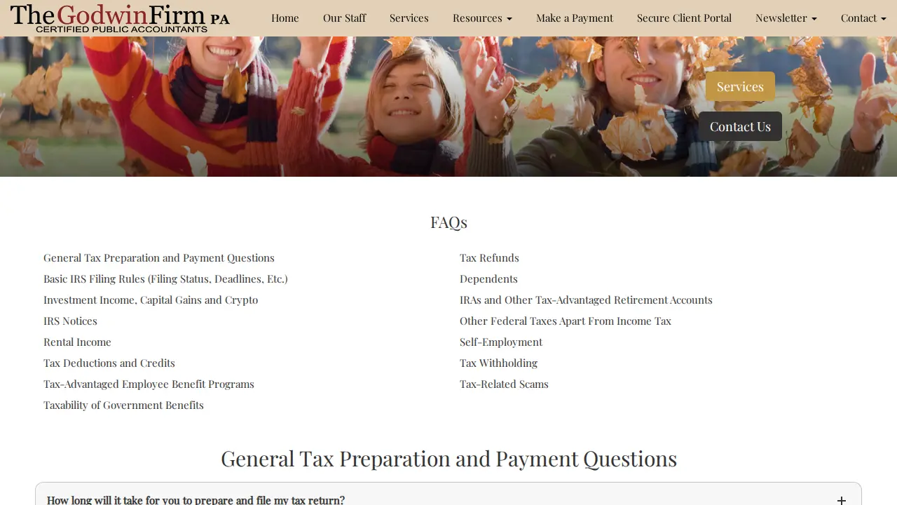 The Godwin Firm, PA page
