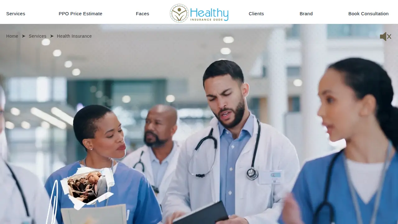 Healthy Insurance Dude page