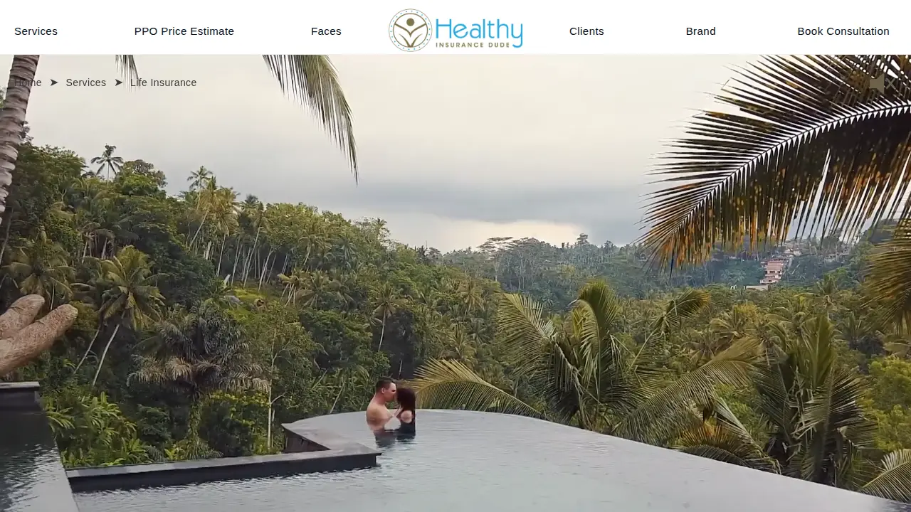 Healthy Insurance Dude page