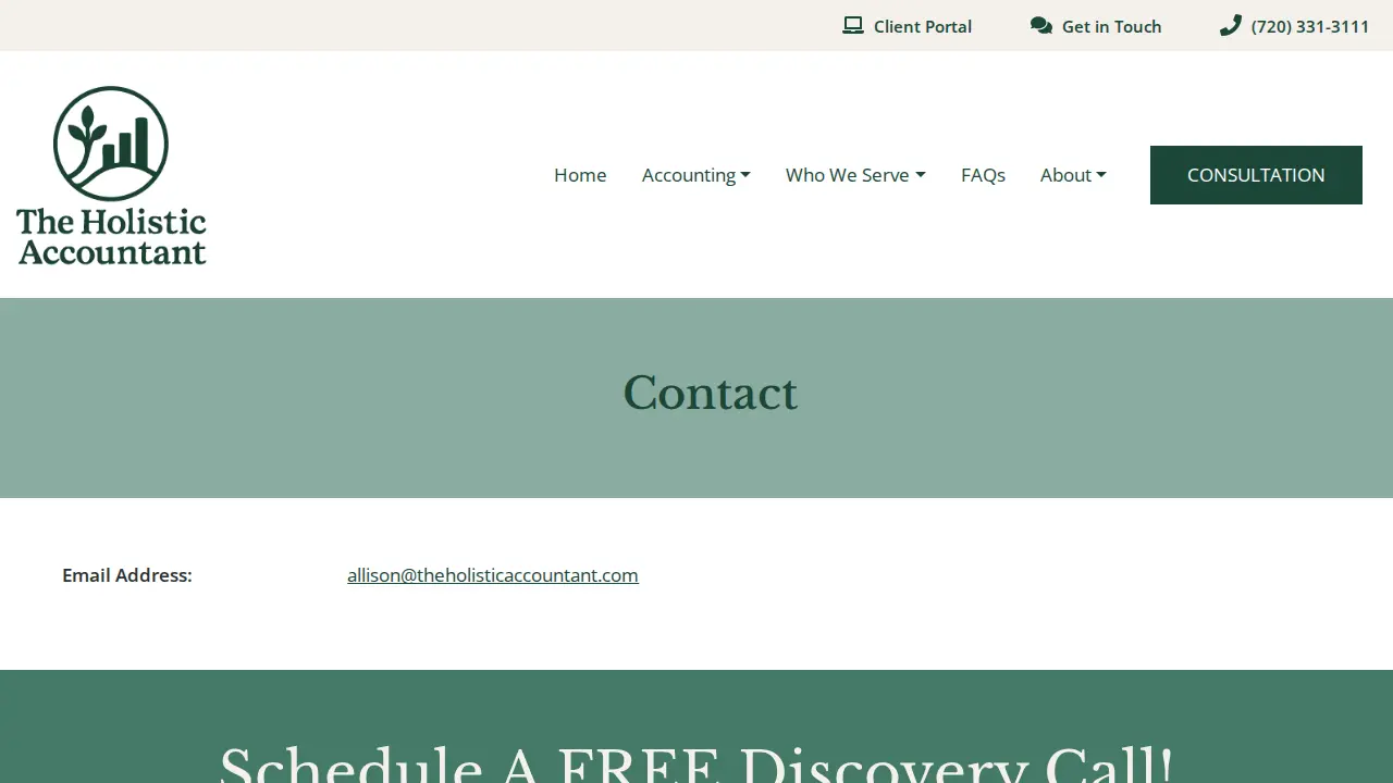 The Holistic Accountant page