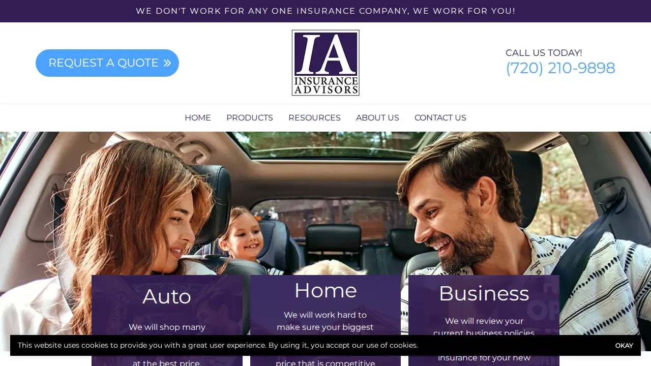 Insurance Advisors page