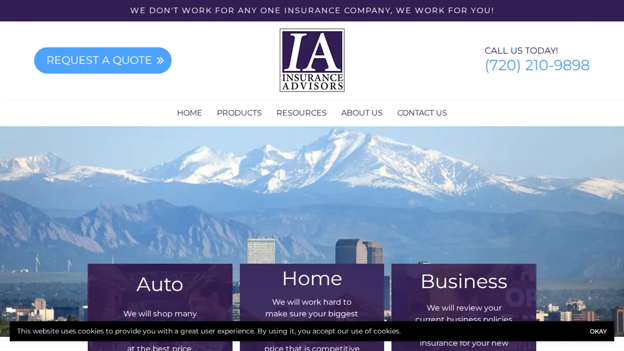 Insurance Advisors page
