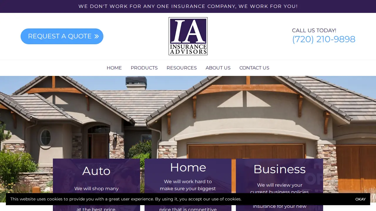 Insurance Advisors page