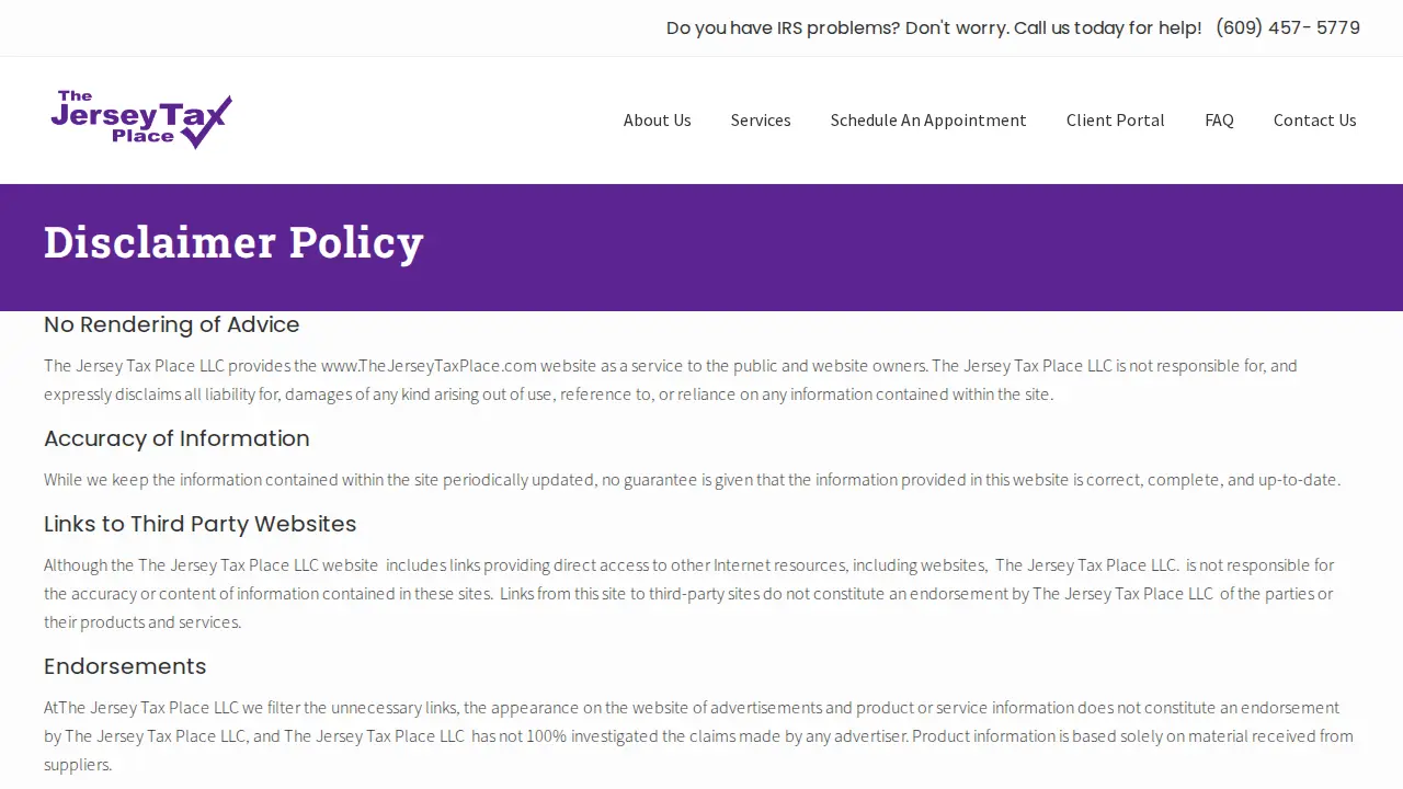 The Jersey Tax Place, LLC page
