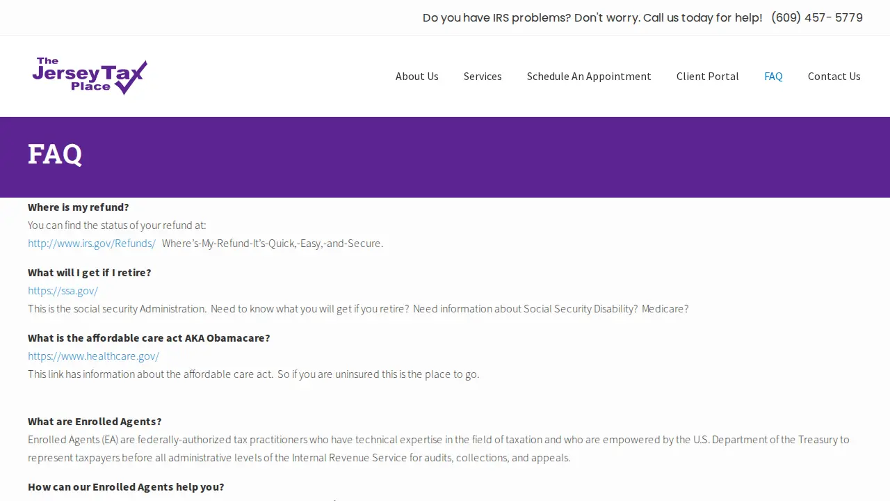 The Jersey Tax Place, LLC page