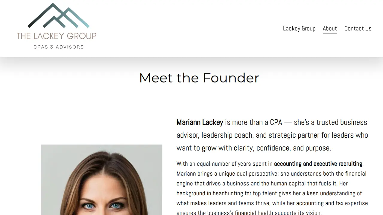 The Lackey Group, CPAs & Advisors page