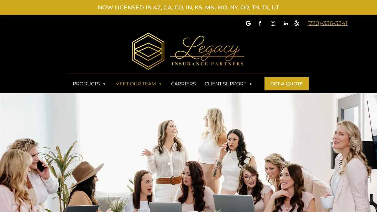 Legacy Insurance Partners page