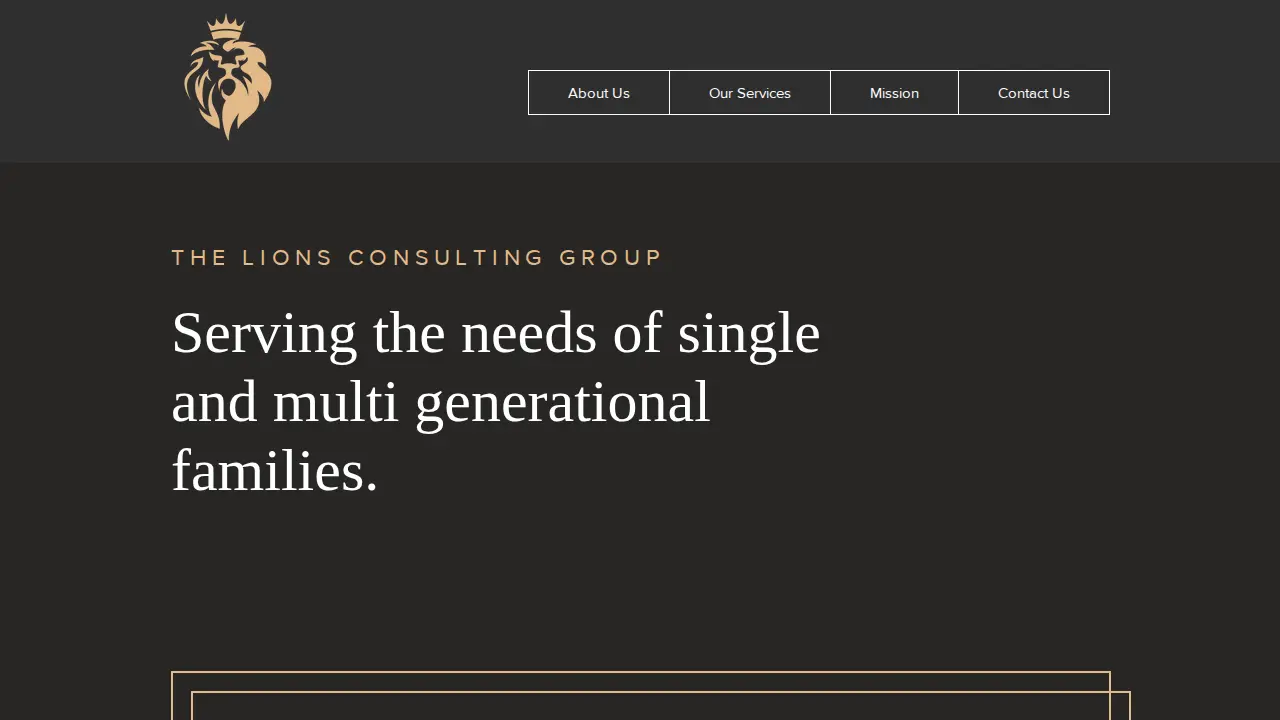 The Lions Consulting Group website