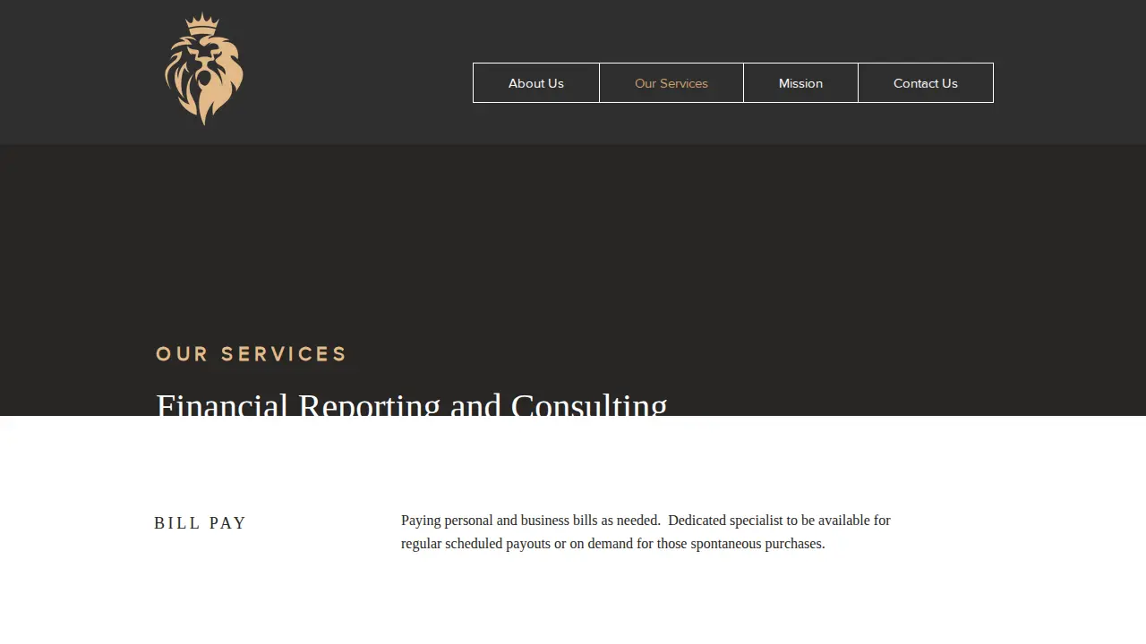 The Lions Consulting Group page
