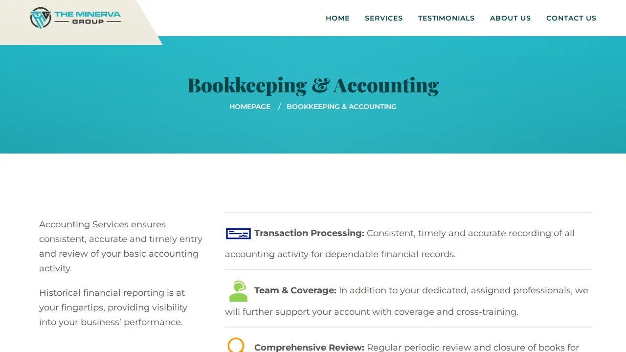Minerva Group page