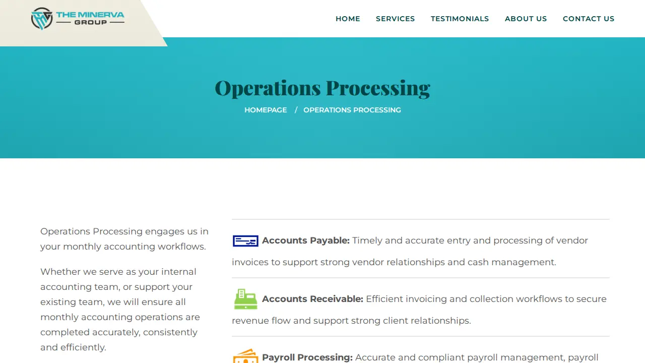 Minerva Group page