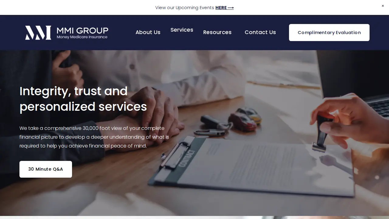 The MMI Group page