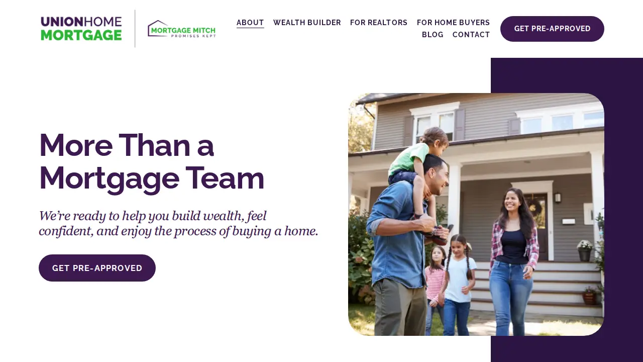 Mitchell Severance - Union Home Mortgage page
