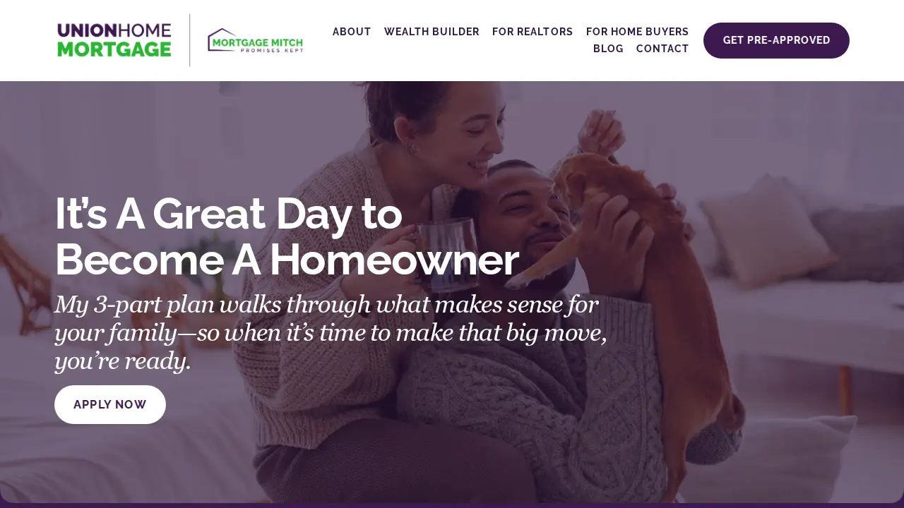 Mitchell Severance - Union Home Mortgage page