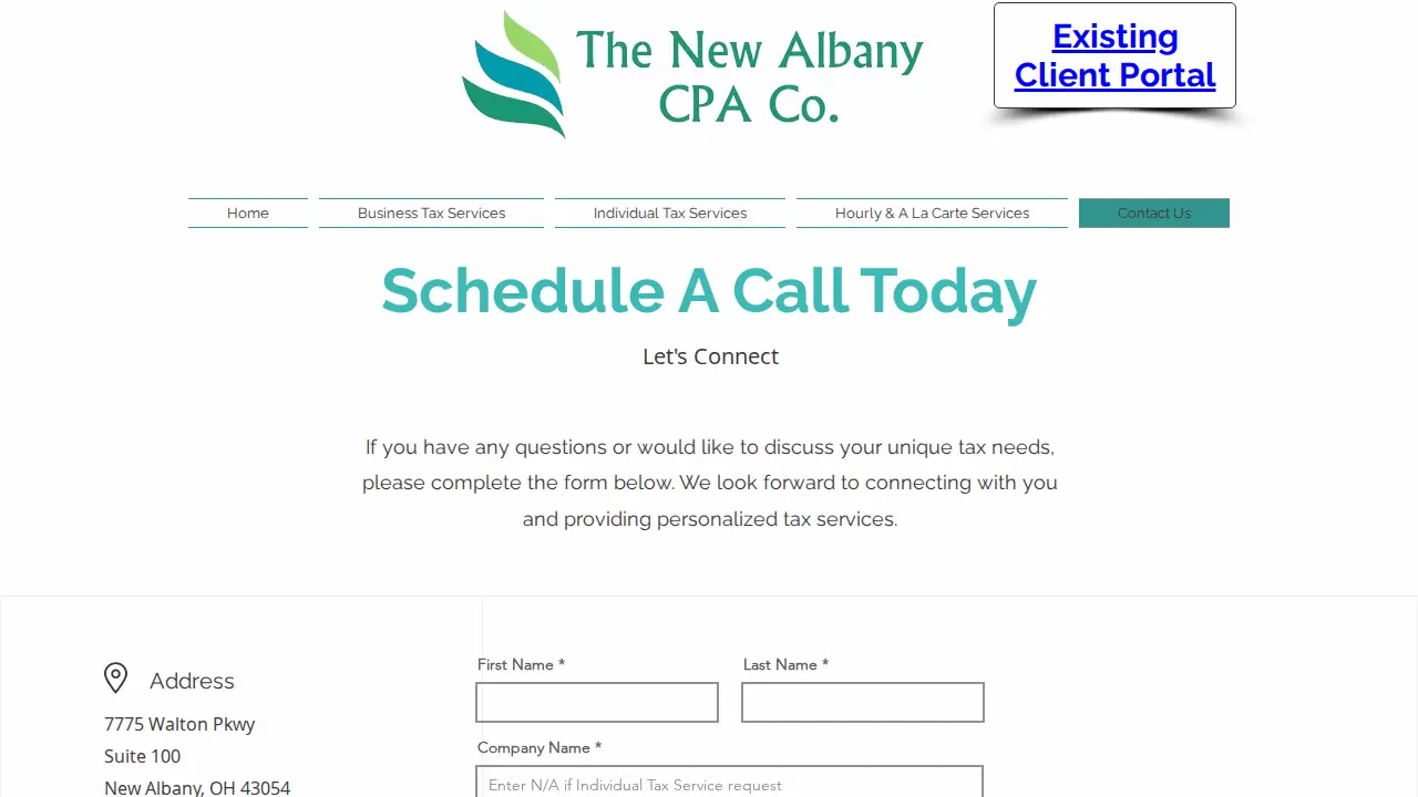 The New Albany CPA Co. page