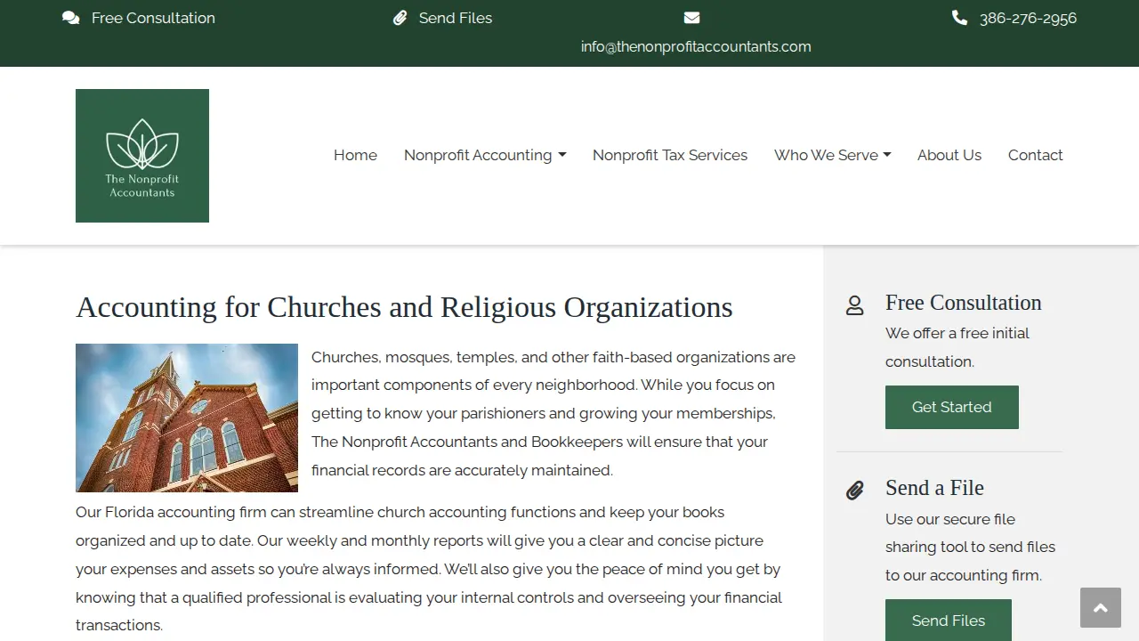 The Nonprofit Accountants and Bookkeepers page